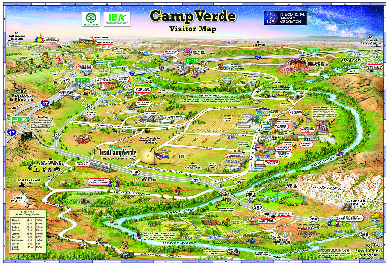 Camp Verde Visitors Map