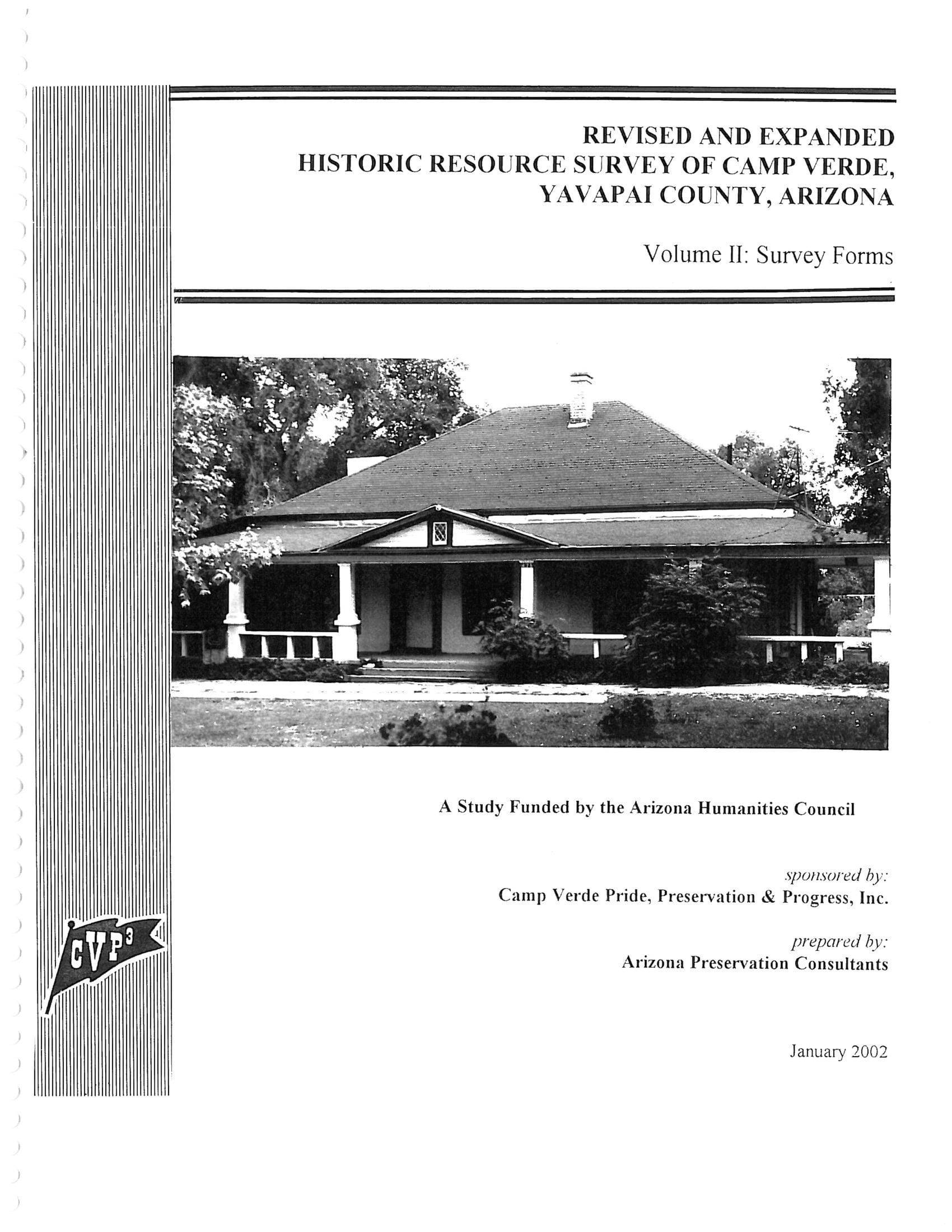 Historic Resource Survey of Camp Verde AZ